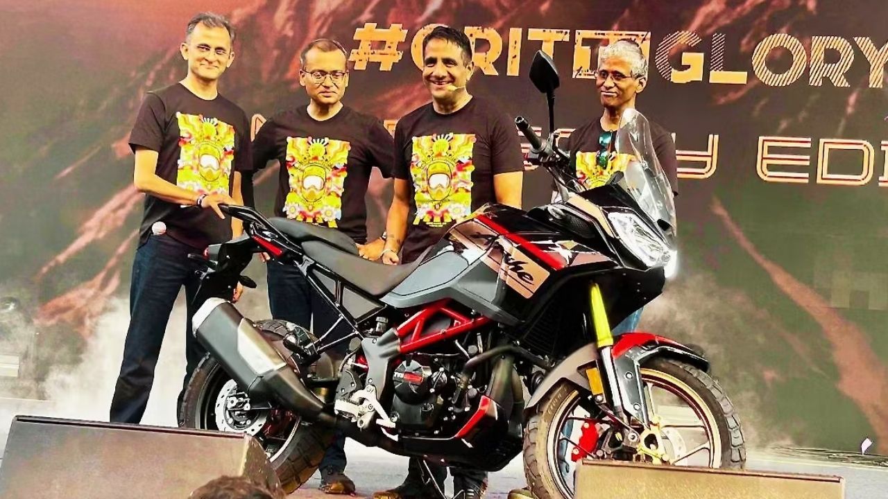 TVS Apache RTX 300 20th Anniversary Edition Revealed With Special Livery And Signature Red Frame